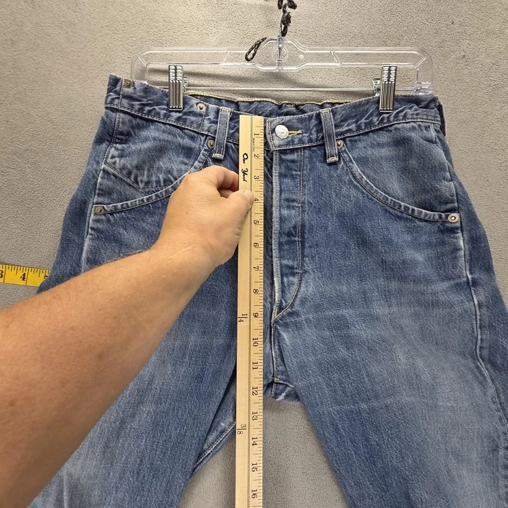 Vintage Levis Engineered Jeans Mens Blue Twisted Button Fly Fits 30x30
